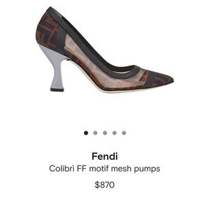 Fendi Black 'Forever Fendi' Colibri Heels